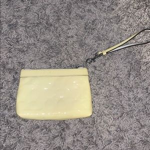 Leather Coach Wristlet